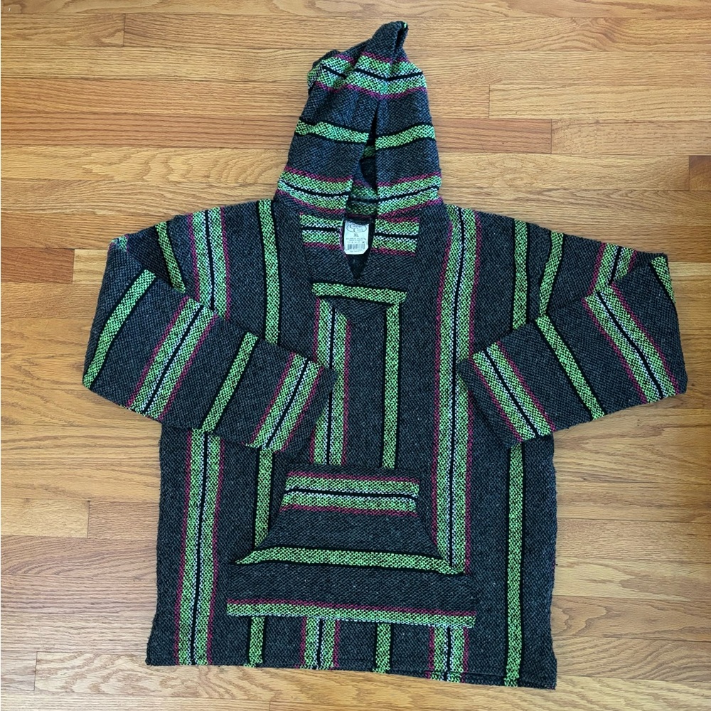 Canyon Creek Baja Jacket Unisex XL Multicolor Hoodie Pocket Casualwear Poncho